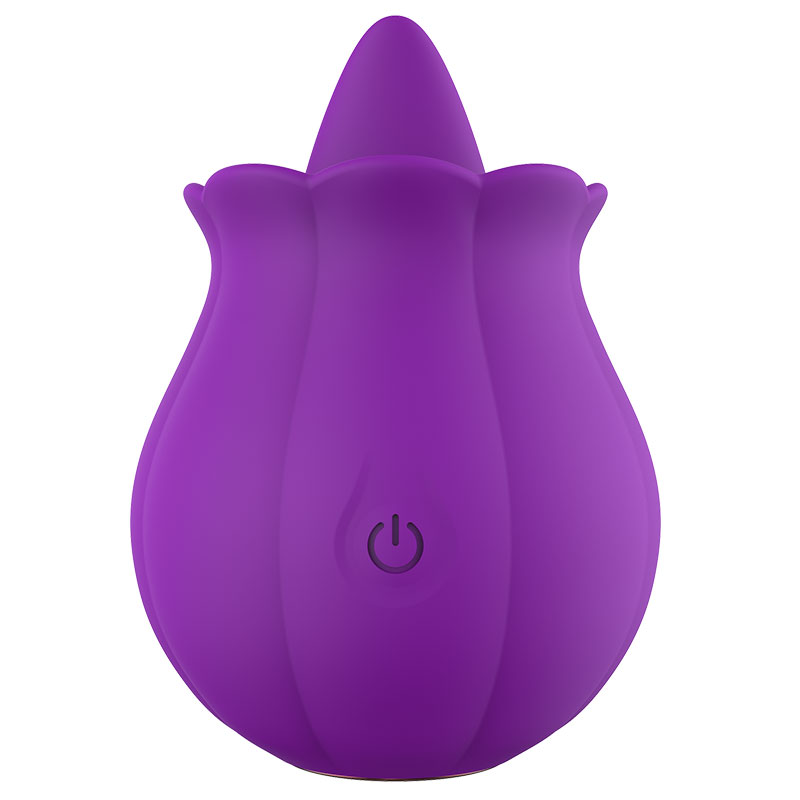 10 Speeds Rose Vibrator with Tongue-EROSREALM