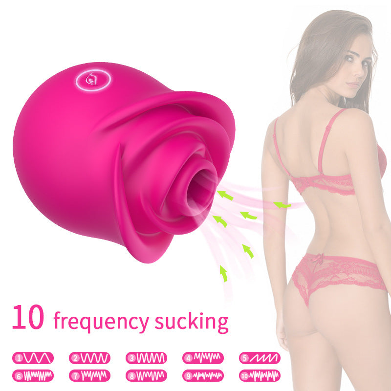 New Rose Toy Sucking Vibrator Female Sexy Toy-EROSREALM