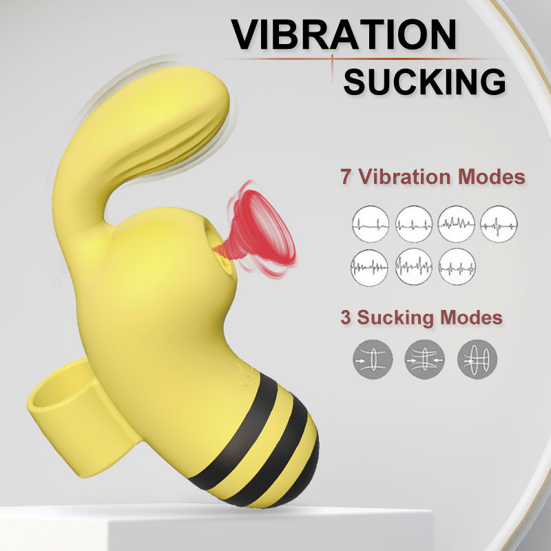 Little Bee Suction Finger Vibrator-EROSREALM