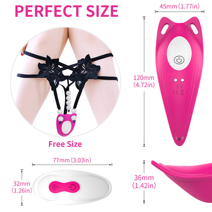 Wearable Clitoral Stimulator Vibrator Panty Vibrator G-spot Massager With Remote Control-EROSREALM