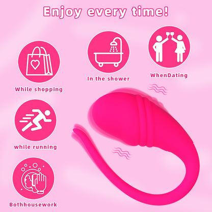 App Remote Control Multi-frequency Wearable Vibrator-EROSREALM