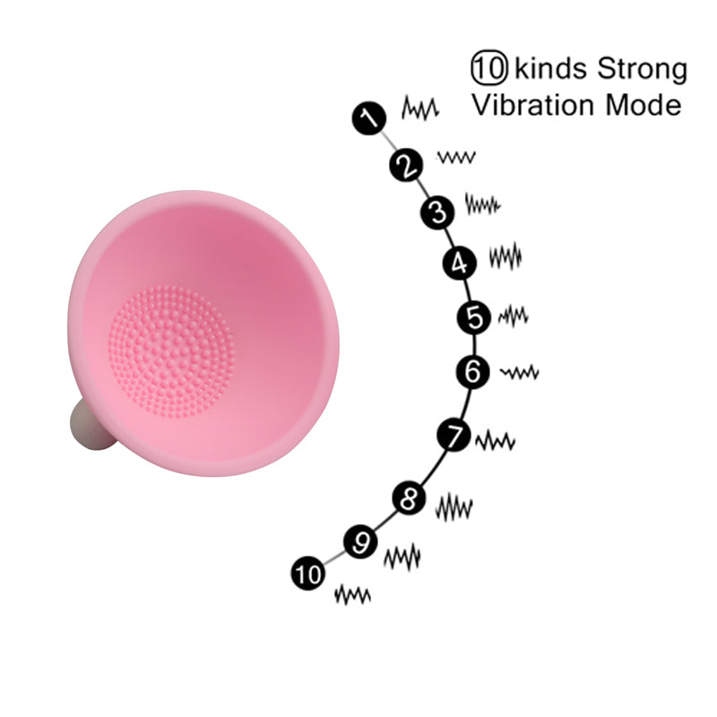 Breast Enlarge Vibrator Nipple Sucker Clamps Pump-EROSREALM