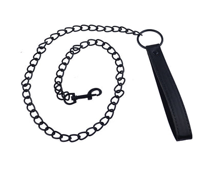 Sm Traction Rope Metal Leather Accessories Sex Toy For Adults-EROSREALM