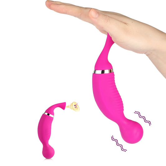 Seahorse Double Head High Intensity Clit Sucker Suction Vibrator-EROSREALM