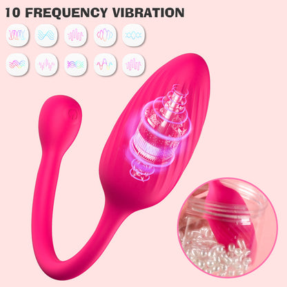 Remote Control Vibrating Egg Built-in Kegel Ball Panties Vibrator-EROSREALM