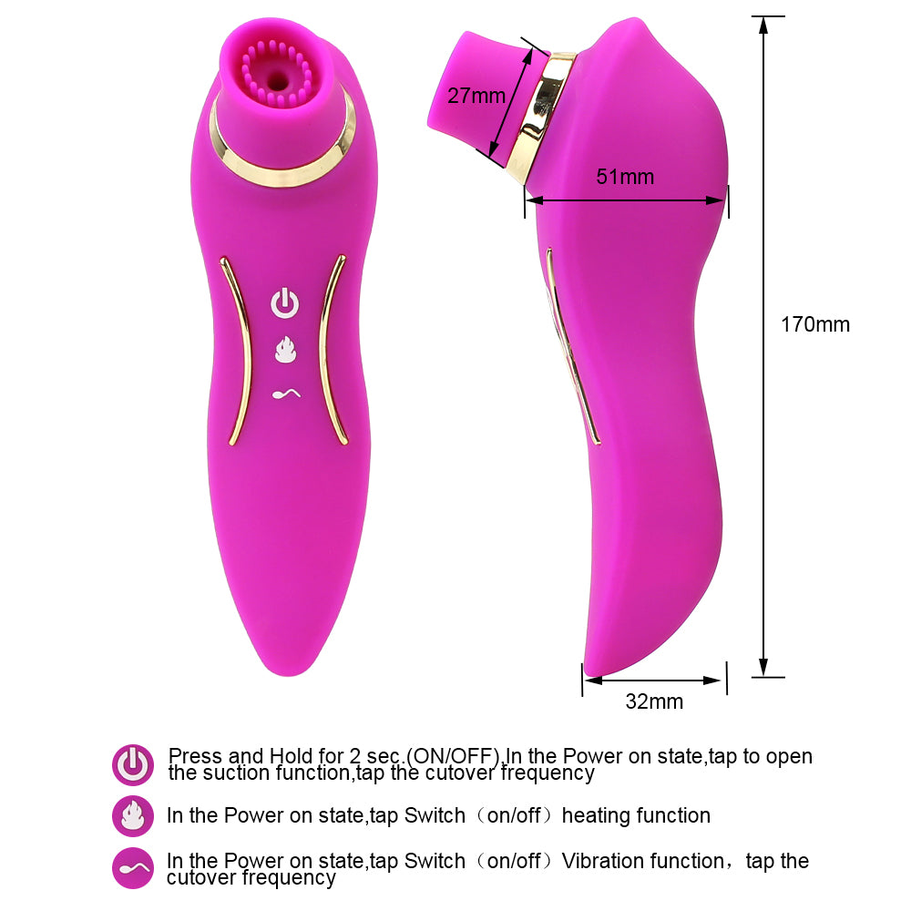 Fanara Clitoris Sucker & Warming Vibrator-EROSREALM