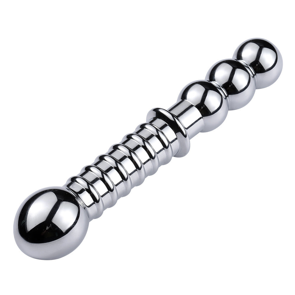 Double Head Metal Anal Plug Sex Toy For Men And Women-EROSREALM