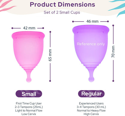 Anytime Medical Grade Silicone Menstrual Cup Plus Large 35ml Menstrual Product-EROSREALM