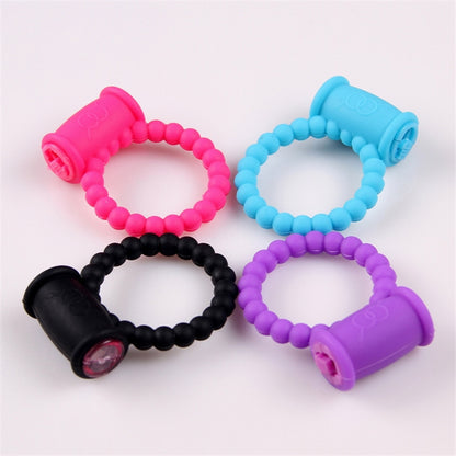 Silicone Vibrating Penis Ring Wearable Cock Ring Sex Toy For Adults-EROSREALM