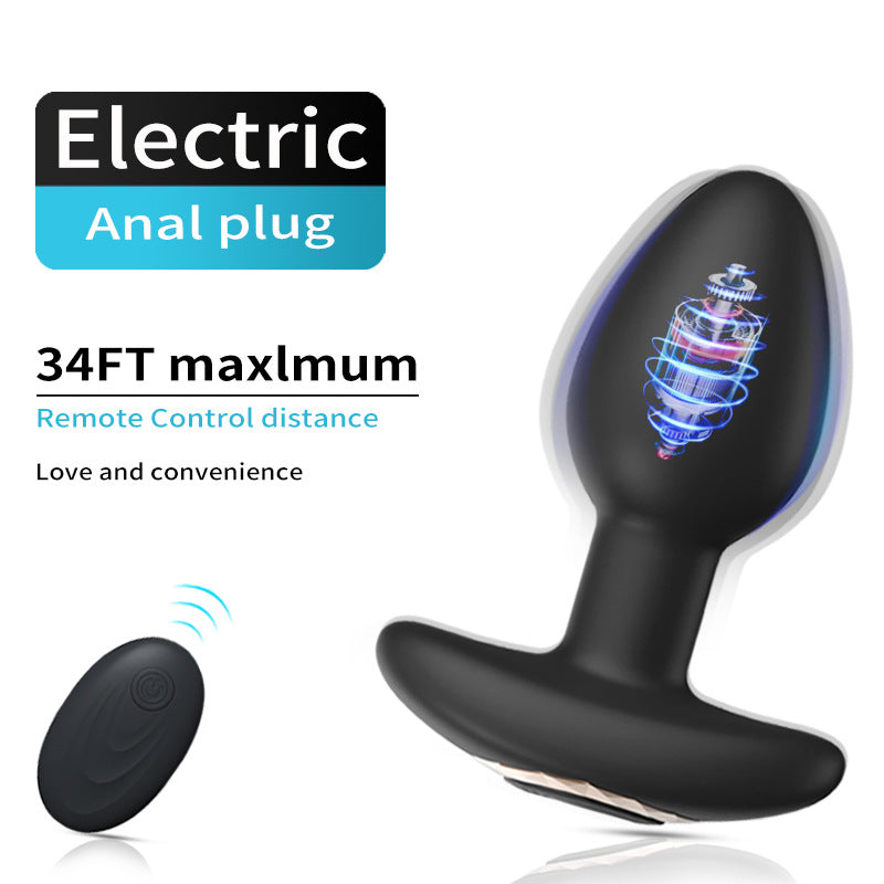 Wireless Remote Control 10 Modes Vibrating Butt Plug-EROSREALM