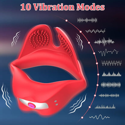 Male Rose Toy Wireless Remote Control Vibrating Penis Ring-EROSREALM