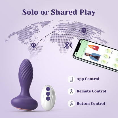 App & Remote Control Anal Vibrator-EROSREALM