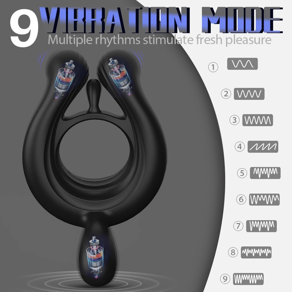 Vibrator Cock Ring Penis Cock Ring Delay Ejaculation Erection Ring For Men-EROSREALM