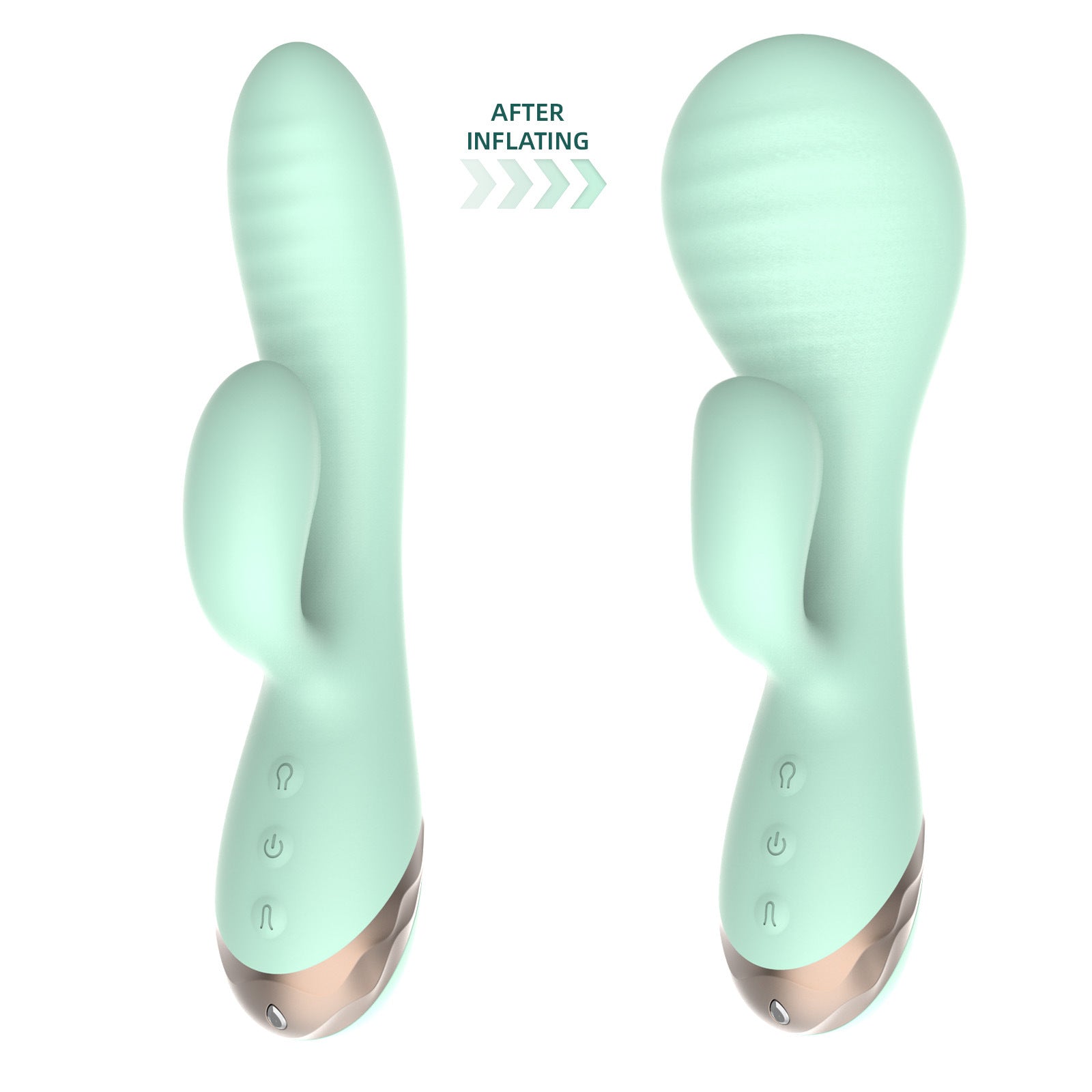 Inflatable 10 Frequency Silicone G-spot Vibrator-EROSREALM