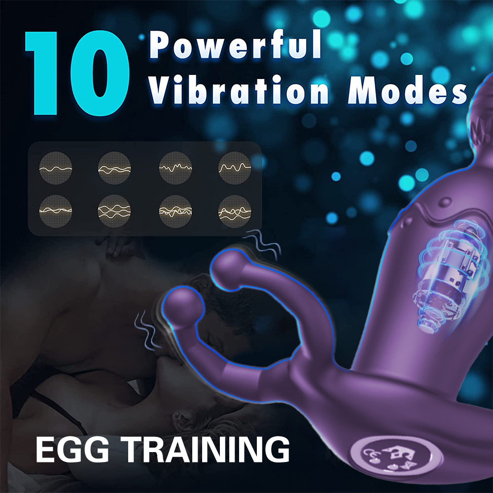 App Remote Control Vibrating Wearable Pull Bead Anal Plug-EROSREALM