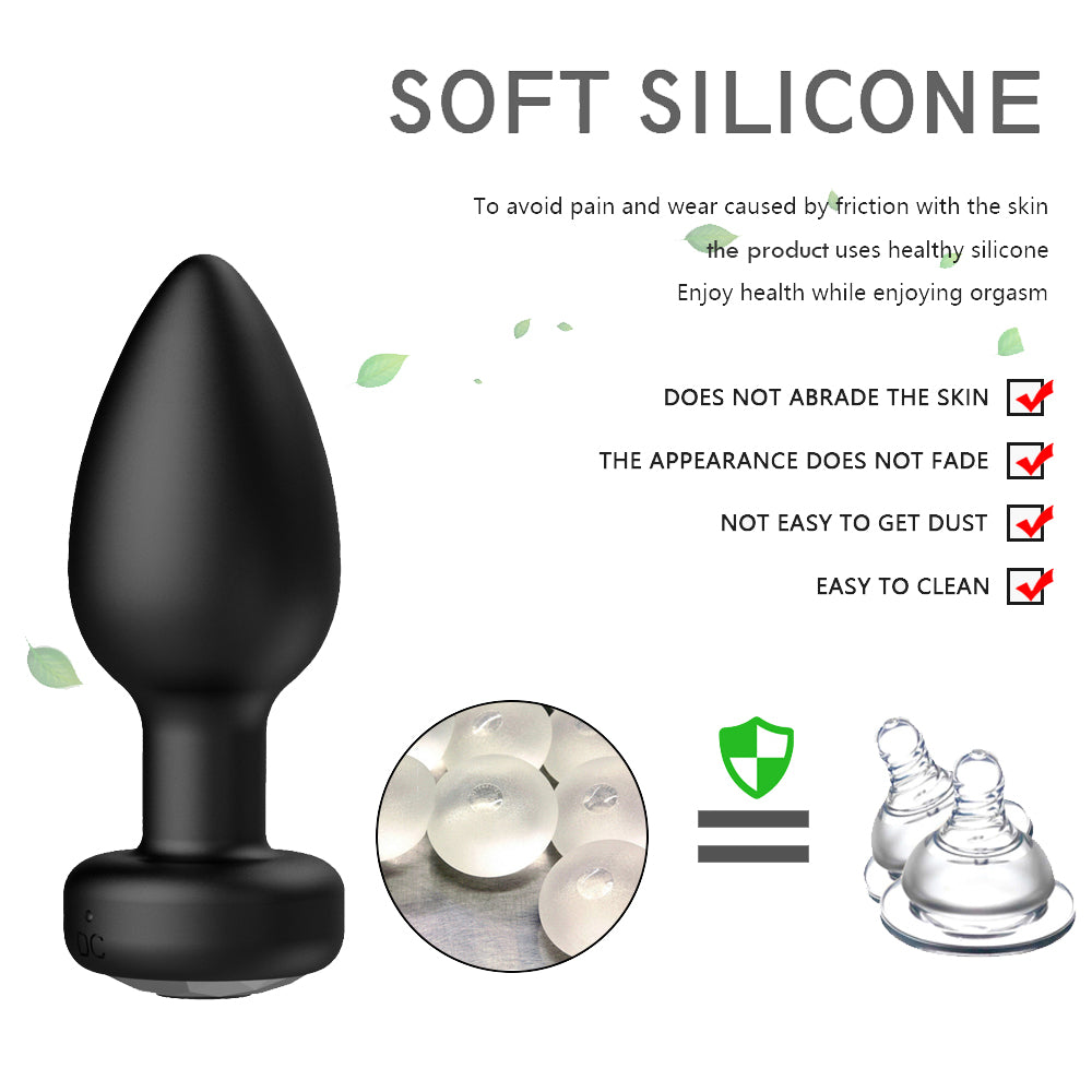 Wireless Remote Control Anal Plug Prostate Orgasm Massager Adult Sex Toy-EROSREALM