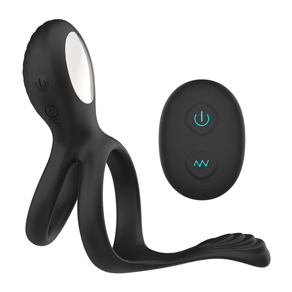 Wireless Remote Control Vibration Penis Ring & Clit Stimulator-EROSREALM