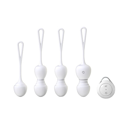 4 PCS Kegel Training Set Wireless Remote Control Vibrating Egg-EROSREALM