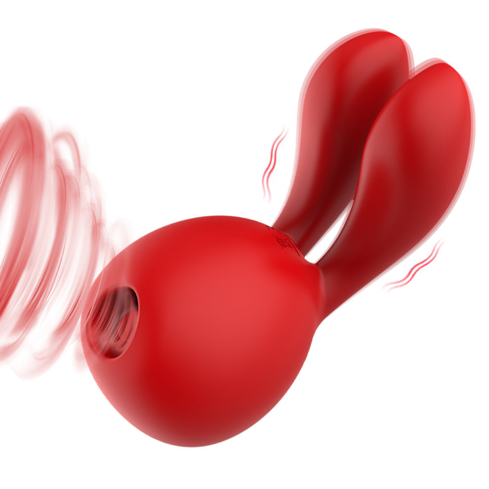 5 Frequency Sucking 8 Frequency Vibrating Rabbit Massage Stick-EROSREALM