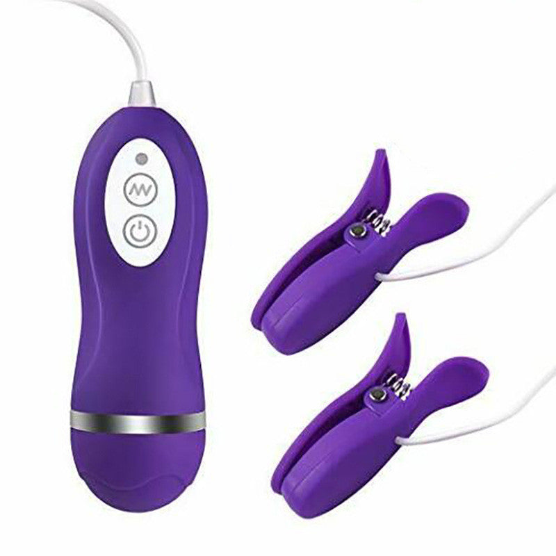 Nipple Clamps Vibrating Breast Clips Nipple Stimulator Wired Vibrators with Remote Control Sex Toys for Women-EROSREALM