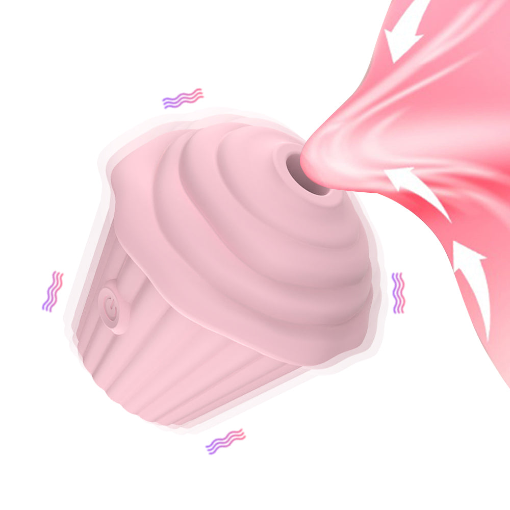 Cupcake Sucking Vibrator Clitoris Stimulator For Adult-EROSREALM