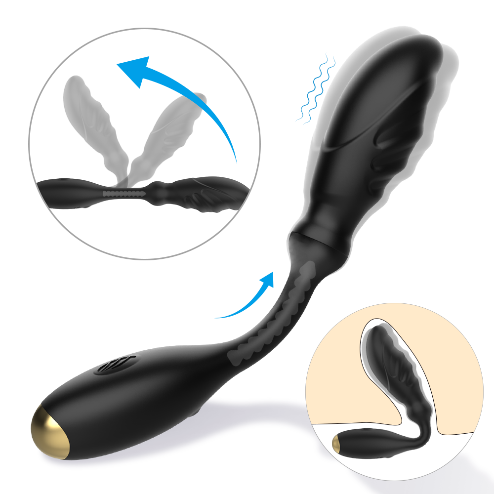 S465 Dark Union 2-in-1 Prostate Massager With Vibrator Couple's Sex Toy-EROSREALM