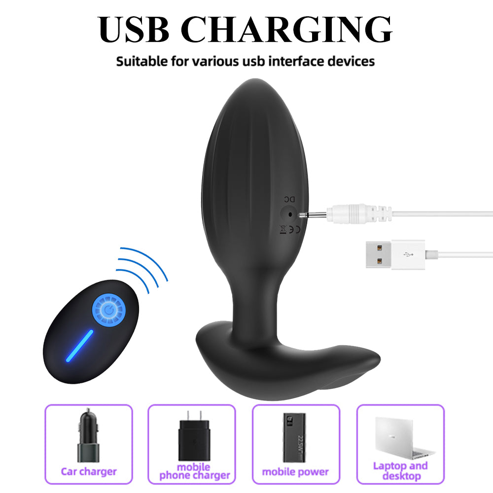 Anal Plug Vibrators Vagina Prostate Massagers Stimulator Adults Masturbators-EROSREALM