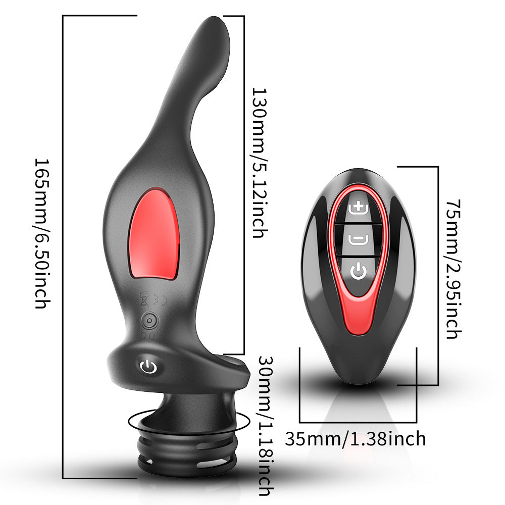 Wireless Remote Control 3-point Stimulation Vibrating Penis Ring-EROSREALM