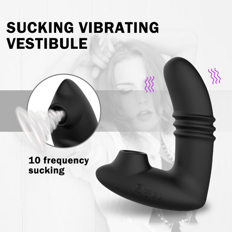 10 Modes Wearable Sucking Vibration G-spot Prostate Anal Vibrator-EROSREALM