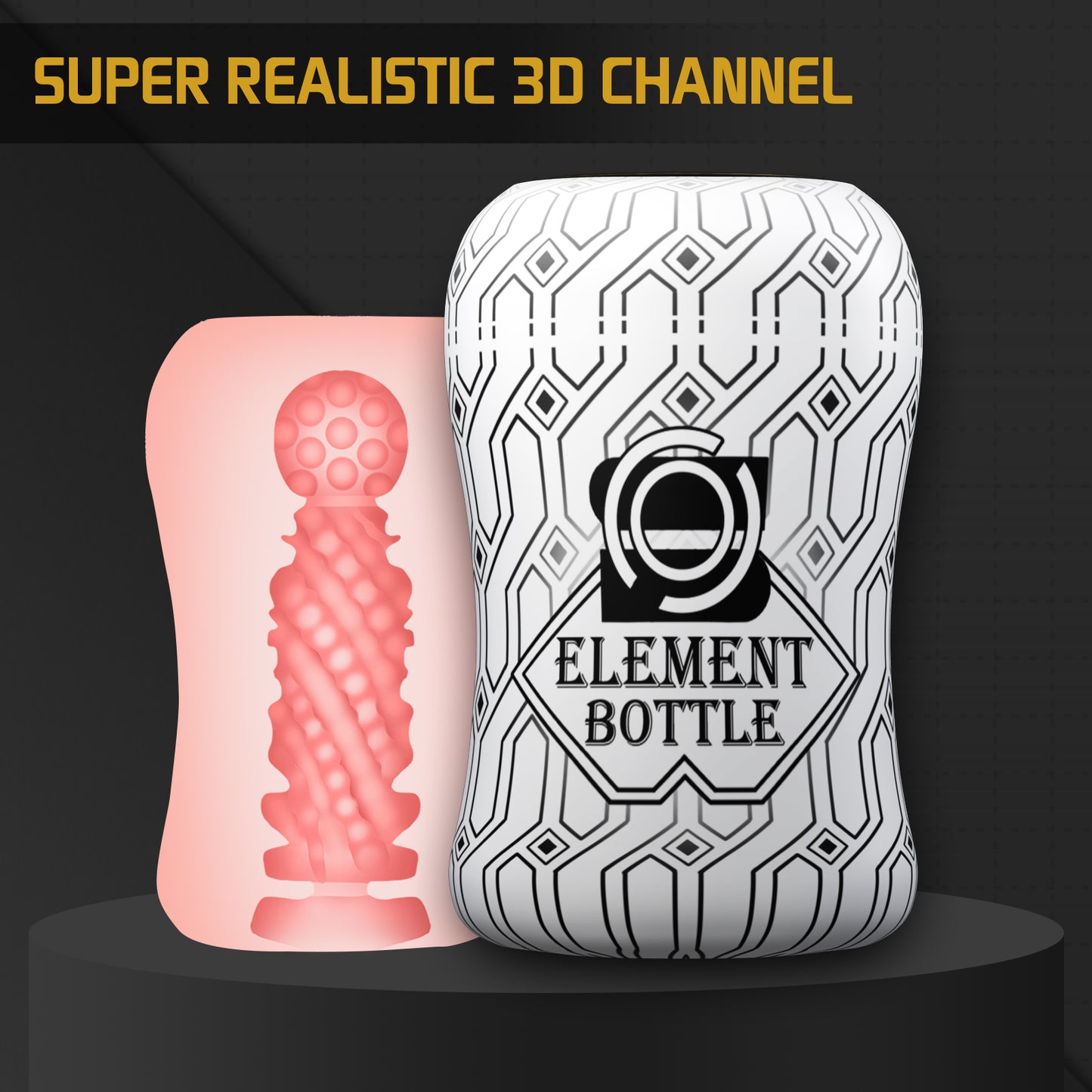 Element Bottle Simulated Channel Portable Masturbation Cup-EROSREALM