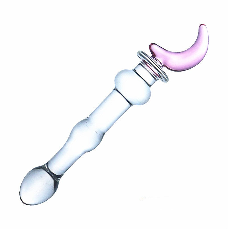 Glass Anal Butt Plug Dildo G-spot Vibrator-EROSREALM