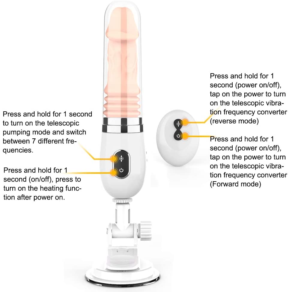 Remote Control Large Dildo Vibrator with Suction Cup-EROSREALM