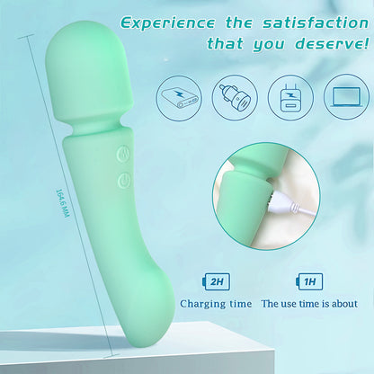 Double-ended Silicone Wand Vibrator-EROSREALM