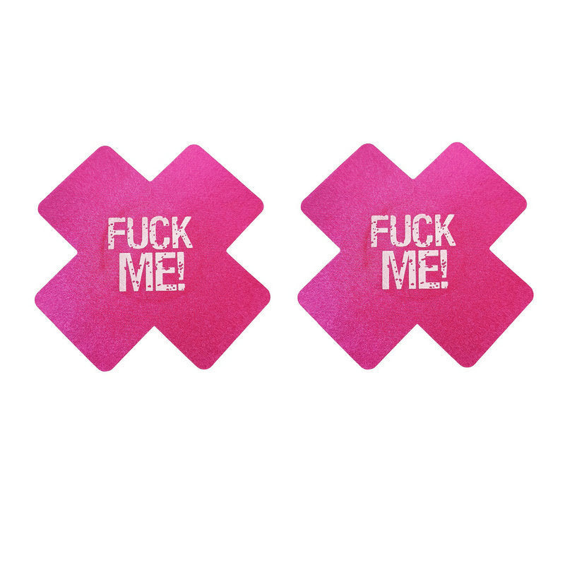 Fuck Me Nipple Sticker Cross Nipple Cover-EROSREALM