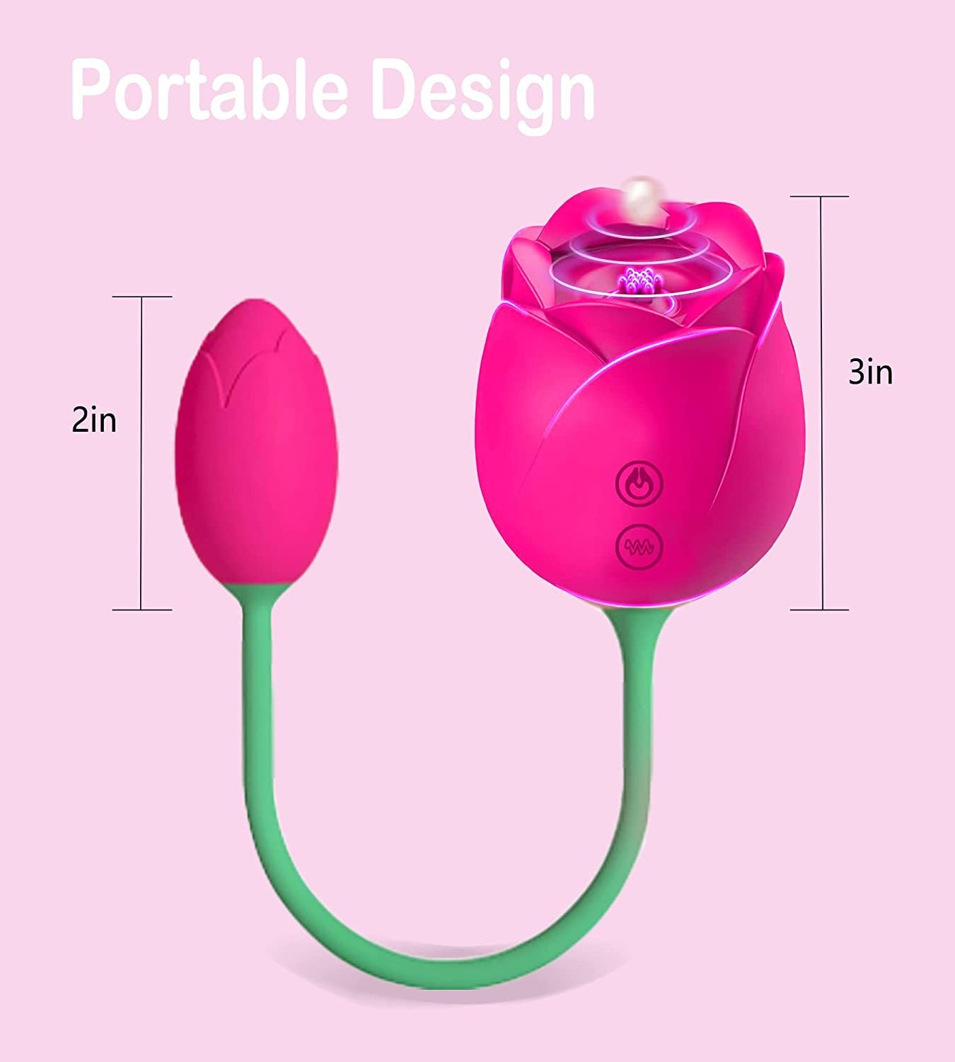 Tulip 2-in-1 Clit Stimulator With Bud Vibrator-EROSREALM