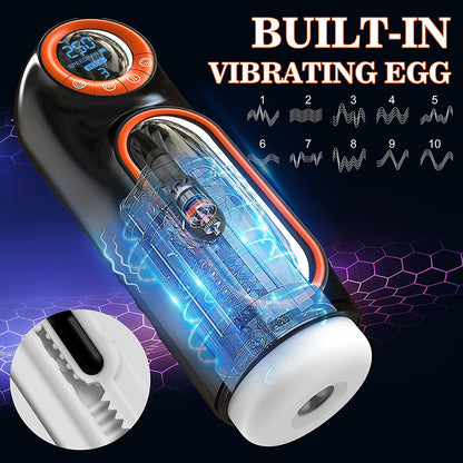 Intruder 1.0 Automatic Telescopic Sucking Vibrating Deep Throat Blowjob Pleasure Toy-EROSREALM