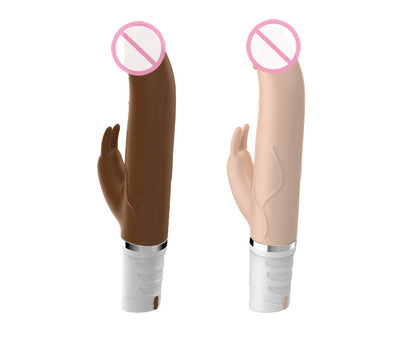 Thrusting Heating Rabbit Vibrator Female Masturbator-EROSREALM