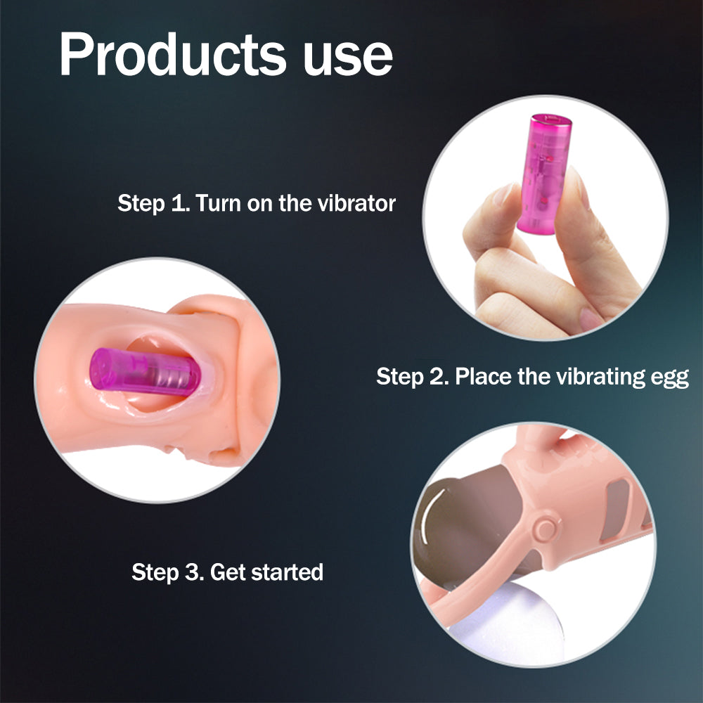 Male Penis Vibrating Ring Sleeve For Penis Dick Delay Ejaculation-EROSREALM