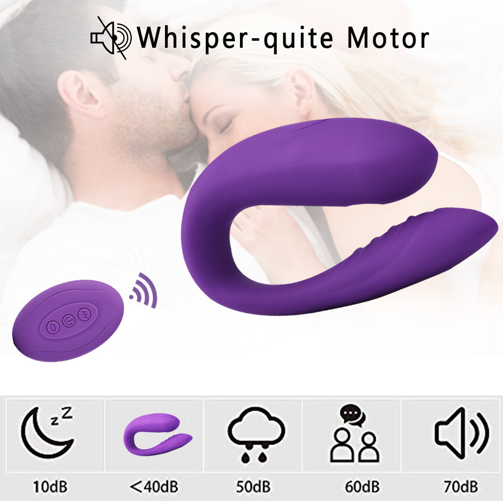 Rechargeable G-spot Vibrator Waterproof With 10 Powerful Vibrations Wireless Remote Control-EROSREALM