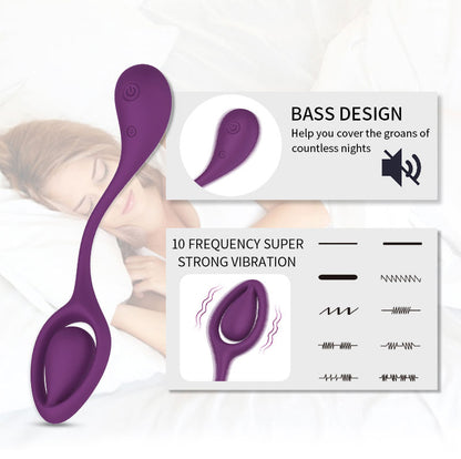 Dot-Bluetooth Remote Control 10 Frequency Egg Vibrator-EROSREALM