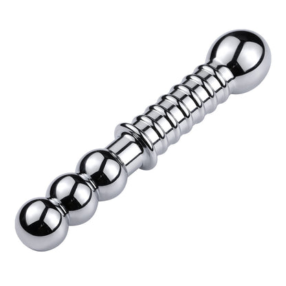 Double Head Metal Anal Plug Sex Toy For Men And Women-EROSREALM