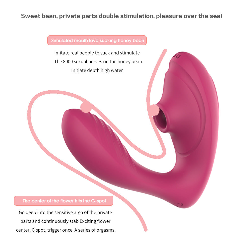 G-Spot Clitoral Stimulator Sucking Dildo Vibrator-EROSREALM