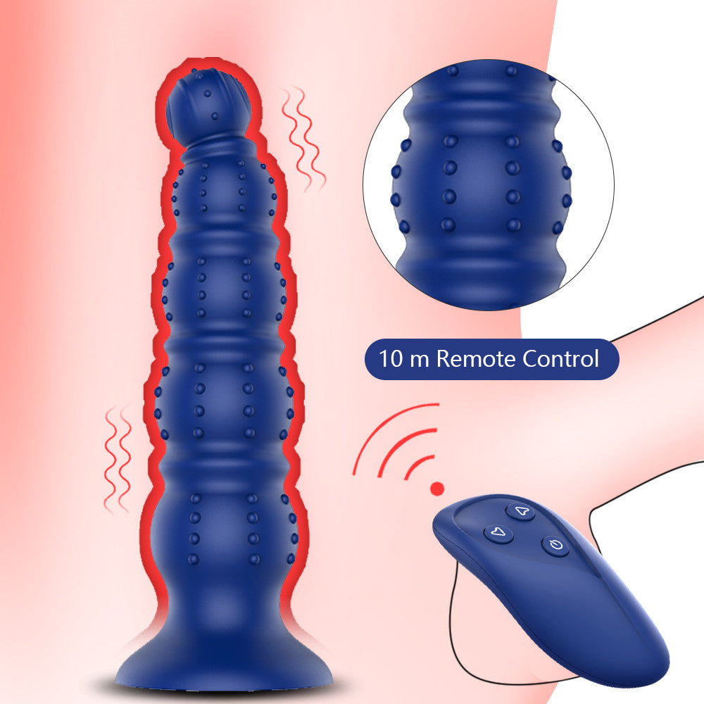 Wireless Remote Control 10 Vibrations Anal Dildo Prostate Massager G-spot Stimulator-EROSREALM