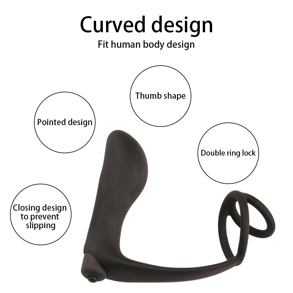 Silicone Male Prostate Massager Vibrating Butt Plug Anal Vibrator Anal Vibrators Anus Butt Plug-EROSREALM