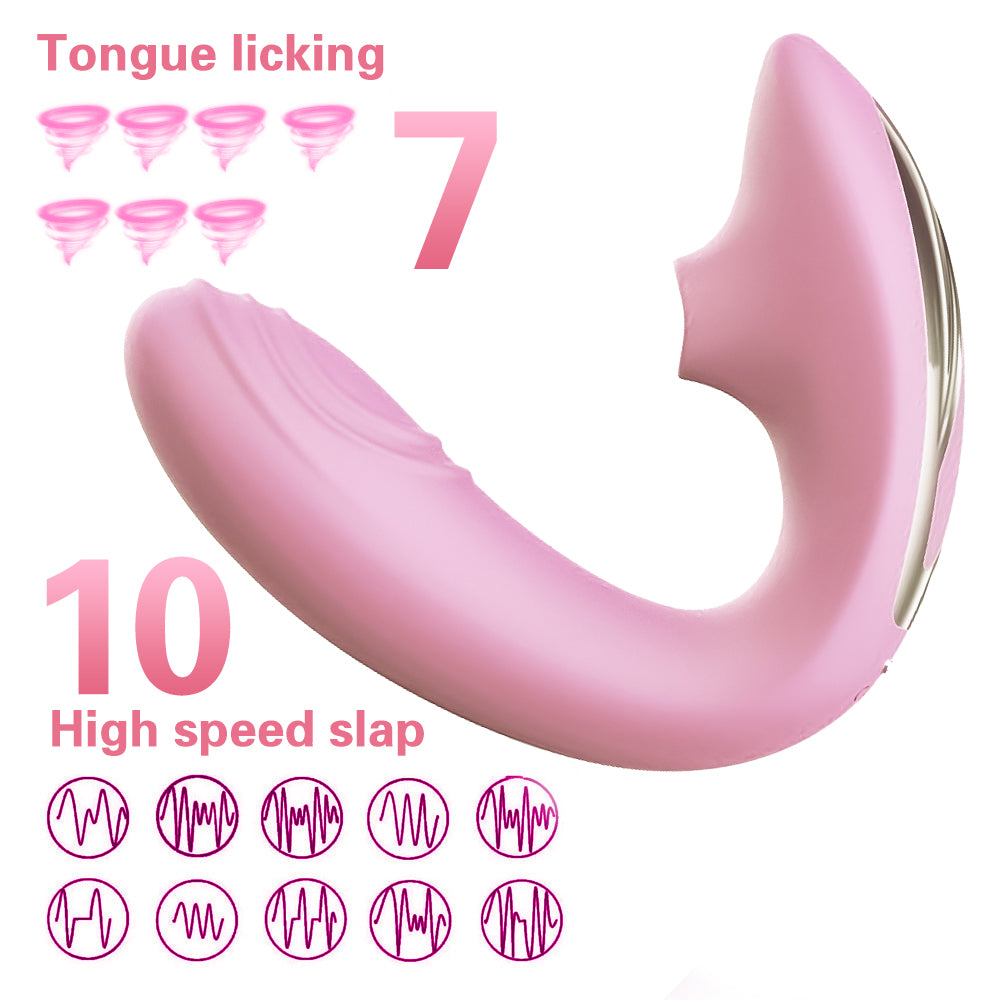 Tongue Licking Flapping Wearable Vibrator For Adult-EROSREALM