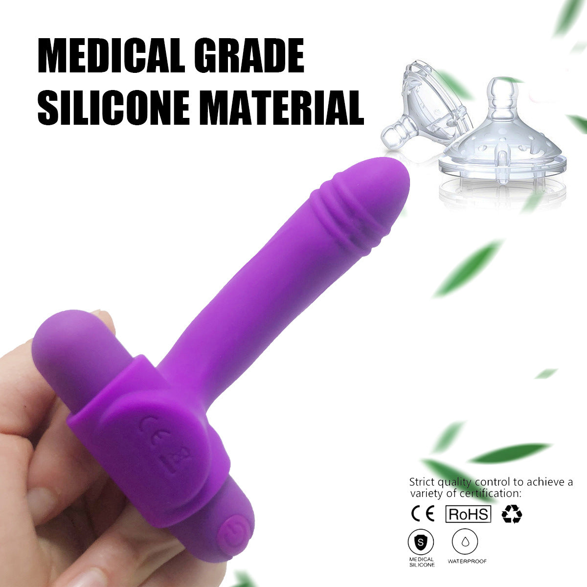 Finger Sleeve Vibrator With 10 Powerful Vibration Vaginal Massager Clitoris Stimulator-EROSREALM