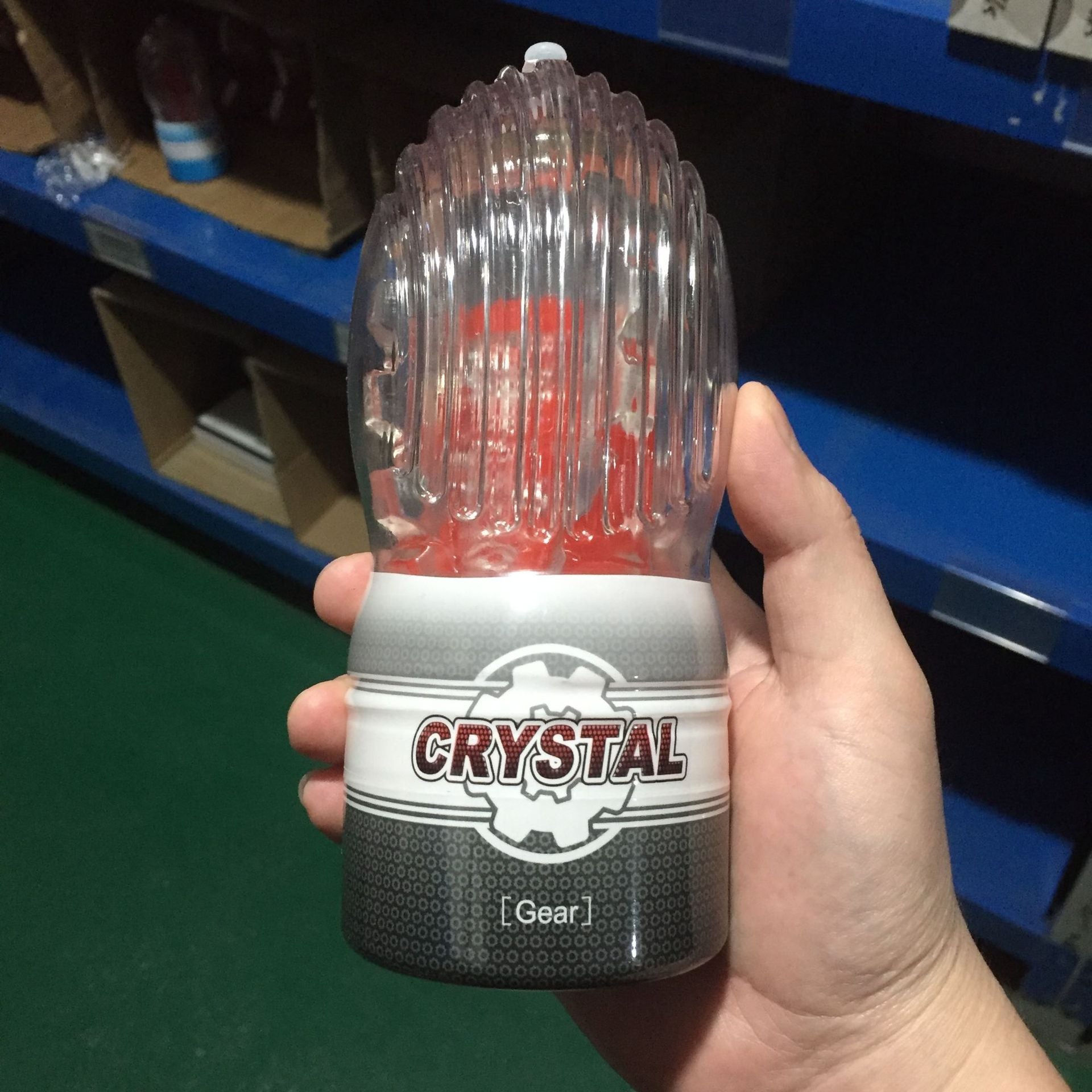 Crystal Transparent Male Manual Masturbation Cup-EROSREALM