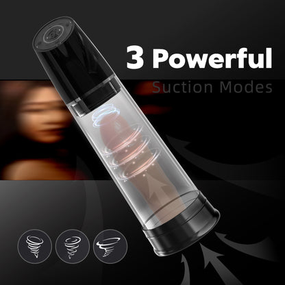 3-frequency Vacuum Suction Penis Trainer-EROSREALM