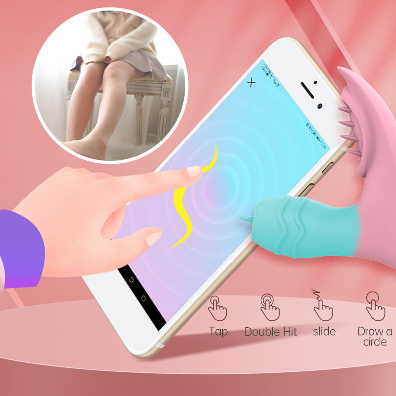 App Remote Control Clitoris Massager & Panty Vibrator-EROSREALM