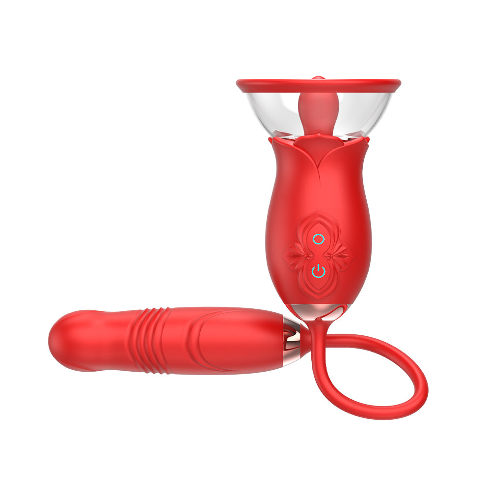 Rose Tongue Extender Vibrating Body Pump-EROSREALM